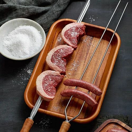 Discount โจ Tramontina 65cm Two Pronged BBQ Skewer ๐ 2 Discount โจ Tramontina 65cm Two Pronged BBQ Skewer ๐ - Image 2