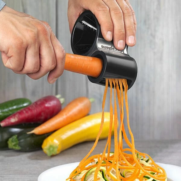 Hot Sale 🤩 Microplane Spiral Vegetable Cutter Black Stainless Steel 🧨 5 Hot Sale 🤩 Microplane Spiral Vegetable Cutter Black Stainless Steel 🧨 - Image 5