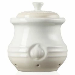 Coupon 🔥 Le Creuset Meringue Stoneware Garlic Keeper ⌛ -Kitchen Gadgets & Tools Shop 70832307160000 Le Creuset Stoneware Garlic Keeper Meringue 2