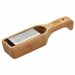 Discount ⭐ World Of Flavours Italian Bamboo Grater With Holder 😍