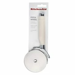 Coupon 😀 KitchenAid Stainless Steel Pizza Cutter And Slicer Almond Cream 🥰 -Kitchen Gadgets & Tools Shop KAG113OHACE KitchenAid Stainless Steel Pizza Wheel Almond Cream 2