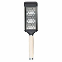 Brand new 🌟 KitchenAid Etched Stainless Steel Two-Way Medium Cheese Grater Almond Cream 🔥 -Kitchen Gadgets & Tools Shop KAG320OHACE KitchenAid Etched Stainless Steel Medium Cheese Grater Almond Cream 2