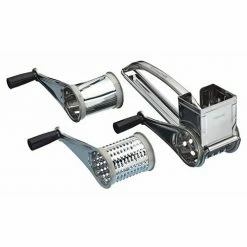Best deal 🎁 KitchenCraft Stainless Steel Rotary Grater With Three Drums ✨