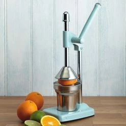 Buy ๐ Living Nostalgia Vintage Blue Heavy Duty Juicer ๐งจ 5 Buy ๐ Living Nostalgia Vintage Blue Heavy Duty Juicer ๐งจ -Kitchen Gadgets & Tools Shop LNJUICERBLU KitchenCraft Heavy Duty Juicer Blue 2