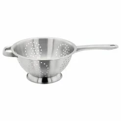 Budget 🔥 Judge Satin Stainless Steel Long Handle 24cm Colander 🔥