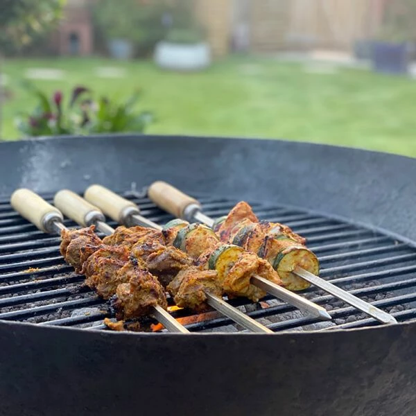 New 🔔 Spice Kitchen 53cm 8mm Wide Square Kebab Skewers For BBQ Or Tandoor 🔔 5 New 🔔 Spice Kitchen 53cm 8mm Wide Square Kebab Skewers For BBQ Or Tandoor 🔔 - Image 5