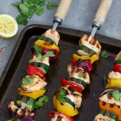 New 🔔 Spice Kitchen 53cm 8mm Wide Square Kebab Skewers For BBQ Or Tandoor 🔔 11 New 🔔 Spice Kitchen 53cm 8mm Wide Square Kebab Skewers For BBQ Or Tandoor 🔔 -Kitchen Gadgets & Tools Shop SKSKEW Spice Kitchen Square Kebab Skewers 5