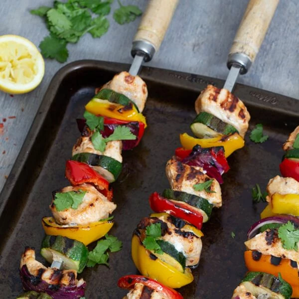 New 🔔 Spice Kitchen 53cm 8mm Wide Square Kebab Skewers For BBQ Or Tandoor 🔔 6 New 🔔 Spice Kitchen 53cm 8mm Wide Square Kebab Skewers For BBQ Or Tandoor 🔔 - Image 6