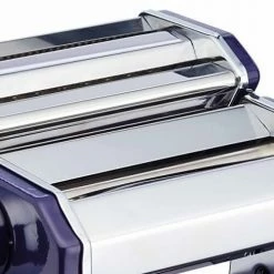 Best Sale 💯 World Of Flavours Italian Deluxe Double Cutter Pasta Machine Blue 💯 -Kitchen Gadgets & Tools Shop WFPASTABLU World Of Flavours Blue Pasta Maker 2