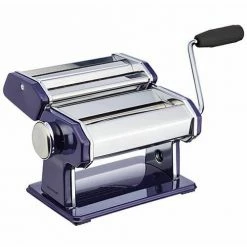 Best Sale 💯 World Of Flavours Italian Deluxe Double Cutter Pasta Machine Blue 💯